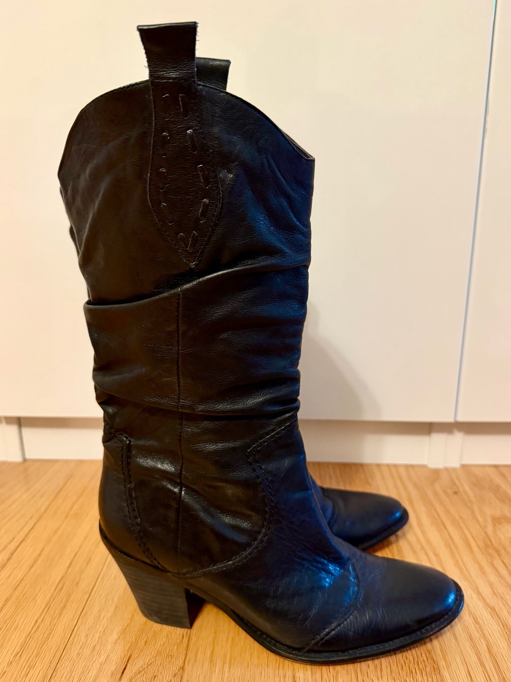 Also Leather Western Cowboy Boots